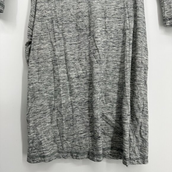 3/$25 Express Bodycon Mini Dress S Faux Wrap Marled Gray - Picture 8 of 9
